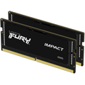 Оперативна пам'ять Kingston Fury SODIMM DDR5-4800 65536MB PC5-38400 (Kit of 2x32768) Impact 2Rx8 Black (KF548S38IBK2-64)  Оперативна пам'ять Kingston Fury SODIMM DDR5-4800 65536MB PC5-38400 (Kit of 2x32768) Impact 2Rx8 Black (KF548S38IBK2-64)
