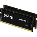Оперативна пам'ять Kingston Fury SODIMM DDR5-6000 32768MB PC5-48000 (Kit of 2x16384MB) Impact Black (KF560S38IBK2-32)  Оперативна пам'ять Kingston Fury SODIMM DDR5-6000 32768MB PC5-48000 (Kit of 2x16384MB) Impact Black (KF560S38IBK2-32)