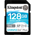 Kingston SDXC 128GB Canvas Go! Plus Class 10 UHS-I U3V30 (SDG3/128GB)  Kingston SDXC 128GB Canvas Go! Plus Class 10 UHS-I U3V30 (SDG3/128GB)