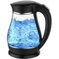 Электрочайник стеклянный ADLER AD 1274 black 