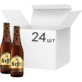 Упаковка пива Leffe Brune темное фильтрованное 6.3% 0.33 л x 24 шт (5410228146162) 
