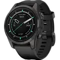 Смарт-часы Garmin Epix Pro (Gen 2) 42mm Sapphire Carbon Grey Dlc Titanium with Black Band (010-02802-15) 