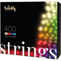 Светодиодная Smart LED гирлянда Twinkly Strings RGBW 400, BT+WiFi, Gen II, IP44, кабель черный (TWS400SPP-BEU) 