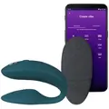 Вибратор для пар We-Vibe Sync 2 Velvet Green с управлением через приложение, Цвет: Темно-зеленый 