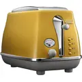 Тостер DELONGHI Icona Capitals CTOC2103.Y, Страна регистрации бренда: Италия, Страна производитель: Китай, Доминирующий цвет: Желтый 