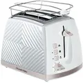 Тостер RUSSELL HOBBS Groove 2S White 26391-56, Страна регистрации бренда: Великобритания, Страна производитель: Китай, Доминирующий цвет: Белый 