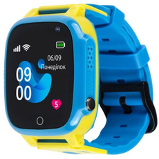 Детские умные часы AmiGo GO008 Glory GPS WiFi Blue-Yellow (976267), Маркетинговый цвет: Yellow 