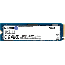 SSD Kingston NV2 500GB M.2 2280 NVMe PCIe 4.0 x4 (SNV2S/500G), Емкость хранилища: 500 ГБ 