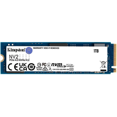 Kingston NV2 1TB M.2 2280 NVMe PCIe 4.0 x4 (SNV2S/1000G), Емкость хранилища: 1 ТБ 