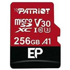 Patriot microSDXC EP Series 256GB Class 10 UHS-I (U3)V30 A1 + SD-adapter (PEF256GEP31MCX) 