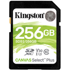 Kingston SDXC 256GB Canvas Select Plus Class 10 UHS-I U3V30 (SDS2/256GB) 