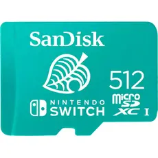 SanDisk Nintendo Switch microSDXC 512GB UHS-IV30 (SDSQXAO-512G-GNCZN) 