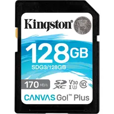 Kingston SDXC 128GB Canvas Go! Plus Class 10 UHS-I U3V30 (SDG3/128GB) 