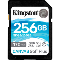 Kingston SDXC 256GB Canvas Go! Plus Class 10 UHS-I U3V30 (SDG3/256GB) 