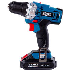 Акумуляторний шуруповерт Зенит Профи ЗША-18/2 Li (850855) 