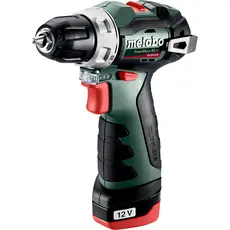 Аккумуляторная дрель-шуруповерт Metabo PowerMaxx BS BL 2х2.0А·ч в кейсе (601721500) 