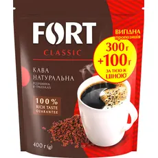 Кофе растворимый Fort в гранулах 400 г (8719325224337) 