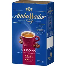 Кофе молотый Ambassador Strong 225 г (8720254065243) 
