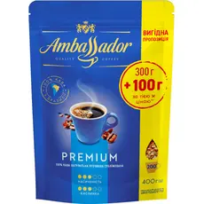 Кофе растворимый Ambassador Premium 400 г (8720254065427) 