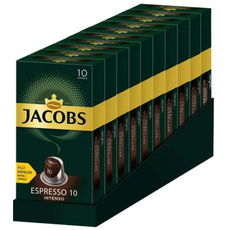 Упаковка кофе молотого в капсулах Jacobs Espresso 10 Intenso совместимы с Nespresso 10 пачек x 10 шт (8711000376027) 