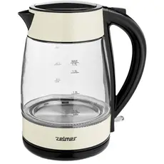 Стеклянный электрический чайник Zelmer ZCK8011I (5908269346769) 