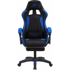 Игровое кресло с подставкой для ног GT Racer X-2324 Fabric Black/Blue 