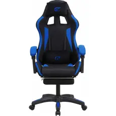 Игровое кресло с подставкой для ног GT Racer X-2324 Fabric Black/Blue 