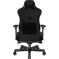 Кресло игровое Anda Seat T-Pro 2 Size XL Linen Fabric Black (AD12XLLA-01-B-F) 