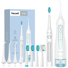 Набор электрическая зубная щетка Fairywill D7 + ирригатор Fairywill F5020E White 
