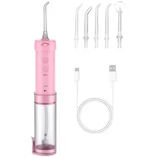 Ирригатор H2Ofloss HF-10 mini pink, Основной цвет: Розовый 