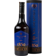 Бренди Valdespino 5 0.7 л 38% в тубусе (1021000009298), Объем: 0.7 л (700 мл), Упаковка: Подарочная 