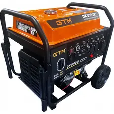 Генераторная установка инверторная открытая GTM DK9000Xi 9.0кВт ручной старт/электростарт + колеса 