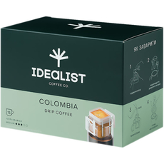 Кофе молотый Дрип пакет Idealist Coffee Co Колумбия 15 шт х 12 г ( 4820241120499) 