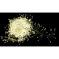 Светодиодная гирлянда-кластер Luca Lighting Серебряная струна теплый белый 14 м (8718861852837) 
