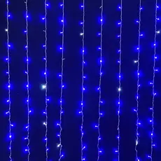 Светодиодная гирлянда Новогодько 272 LED, Синяя, 3х2.6 м, мерцание (973774) (4820253262873) 