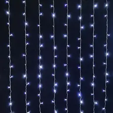 Светодиодная гирлянда Новогодько 272 LED, Холодный белый, 3х2.6 м, мерцание (973775) (4820253262880) 