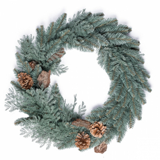 Рождественский венок YES! Fun Монблан 50 см голубой (904406) (4820079044066) 