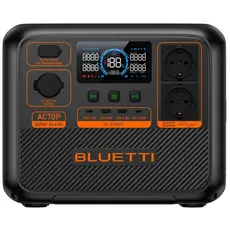 Зарядна станція Bluetti AC70P / 1000 Вт / 864 Вт⋅год / LiFePO4 (PB931378) 