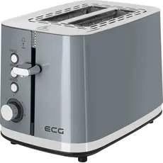 Тостер ECG Vintage ST2766 Scuro, Страна регистрации бренда: Чехия, Страна производитель: Китай, Доминирующий цвет: Серый 