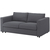 Двухместный раскладной диван ІКЕА VIMLE Gunnared (s09545271) серый 