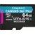 Kingston MicroSDXC 64GB Canvas Go! Plus Class 10 UHS-I U3V30 A2 (SDCG3/64GBSP) 