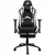 Кресло для геймеров с подставкой для ног GT RACER X-2534-F Black/White 
