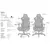 Кресло игровое Anda Seat Kaiser 3 Size L Grey Fabric (AD12YDC-L-01-G-PV/F) - изображение 11