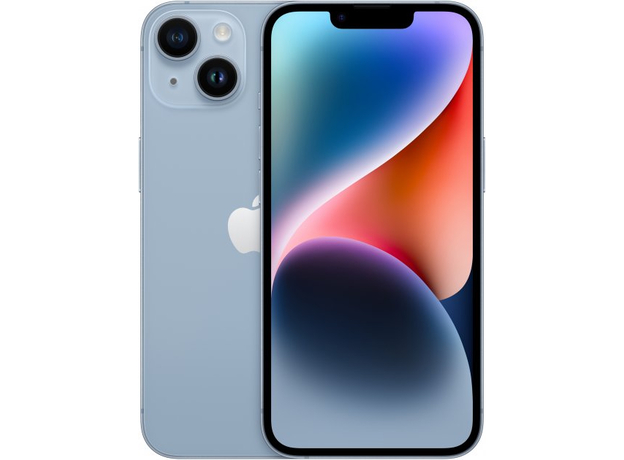 Мобильный телефон с широкоугольной камерой Apple iPhone 14 256GB Blue (MPWP3RX/A)  Мобильный телефон с широкоугольной камерой Apple iPhone 14 256GB Blue (MPWP3RX/A)