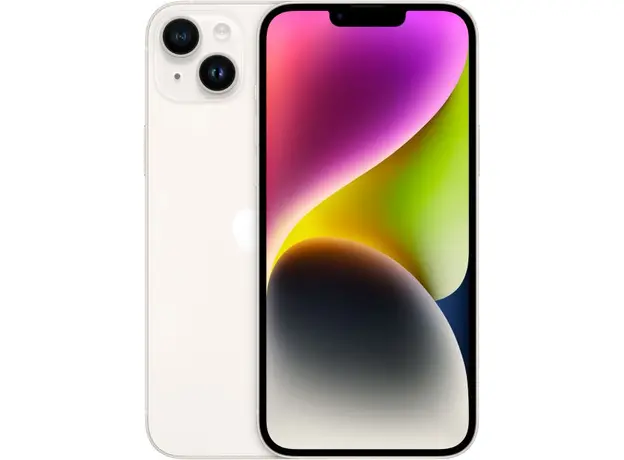 Смартфон Apple iPhone 14 Plus 128GB Starlight (MQ4Y3RX/A), Встроенная память: 128 ГБ, Цветовое название: Starlight 