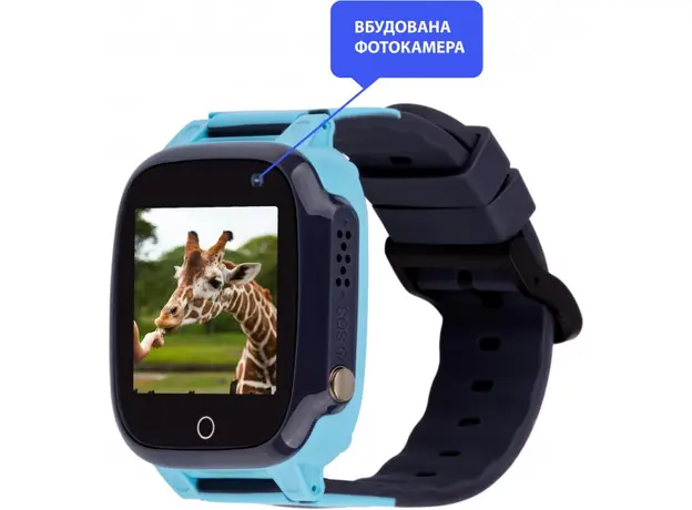 Детские смарт-часы AmiGo GO008 MILKY GPS WIFI Blue (873292), Маркетинговый цвет: Blue - изображение 2