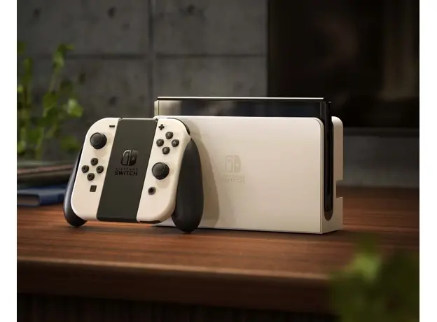 Портативная игровая приставка Nintendo Switch OLED with Neon Blue and Neon Red Joy-Con (045496453435), Цвет корпуса: Белый, Объем: 64 ГБ - изображение 9