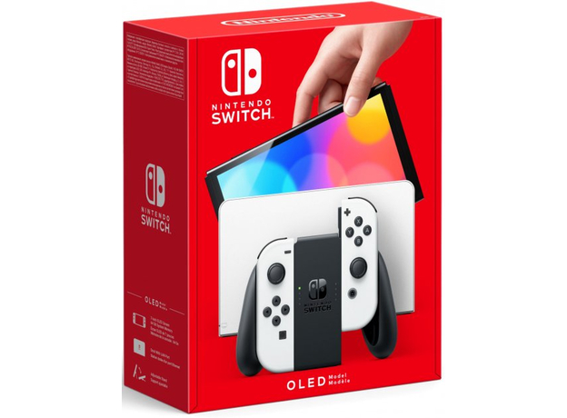 Портативная игровая приставка Nintendo Switch OLED with Neon Blue and Neon Red Joy-Con (045496453435), Цвет корпуса: Белый, Объем: 64 ГБ - изображение 8 Портативная игровая приставка Nintendo Switch OLED with Neon Blue and Neon Red Joy-Con (045496453435), Цвет корпуса: Белый, Объем: 64 ГБ - изображение 8