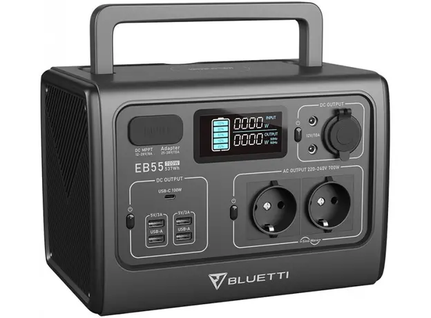 BLUETTI PowerOak portable power station EB55 537Wh 700W 150000mah PB930340 - изображение 2