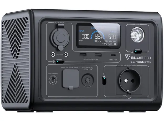 Портативная зарядная станция Bluetti PowerOak EB3A 268wh 74444mah 600w - изображение 2
